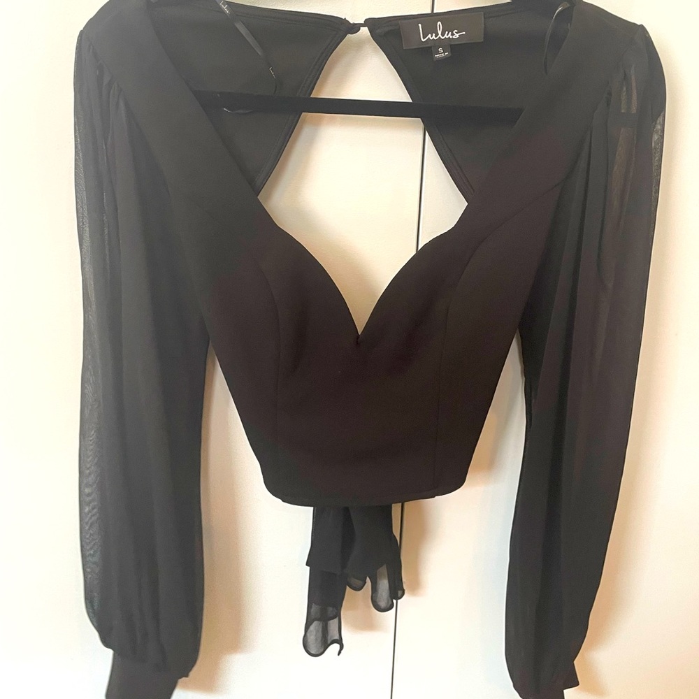 Open back shirt
